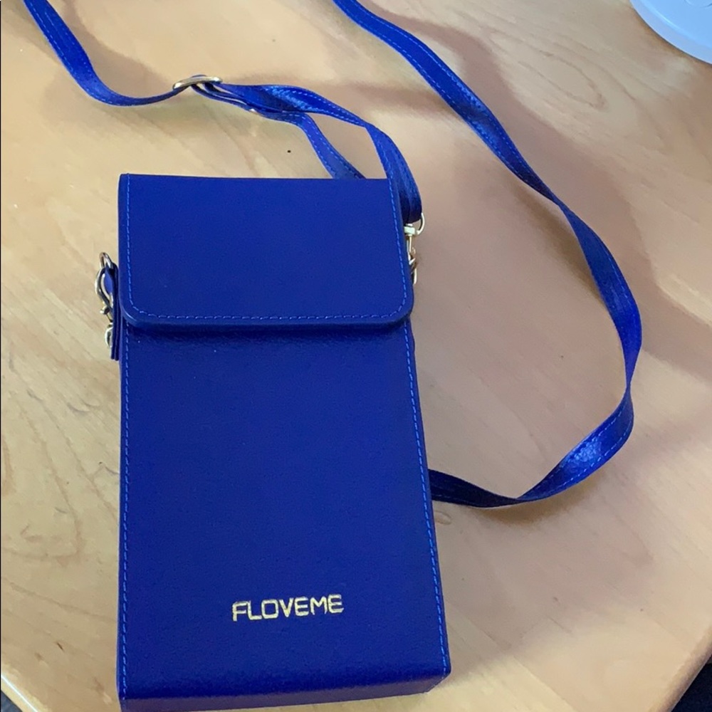 Blue wallet phone case// brand new never used